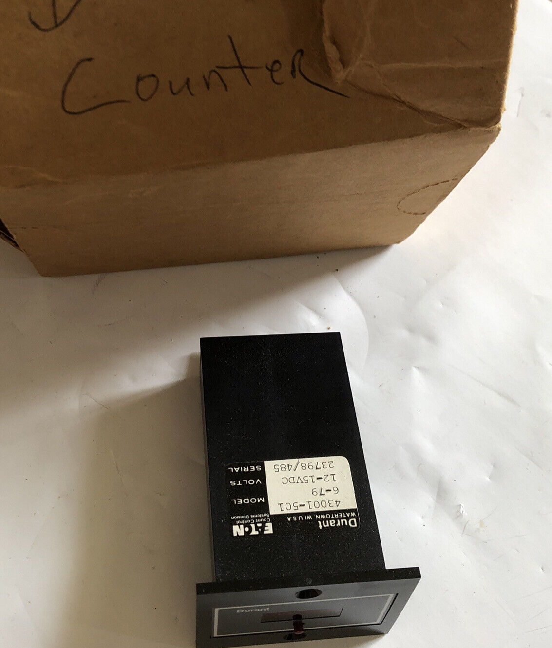 New Durant 43001-501,12-15Vdc 5-Digit Counter,Aa