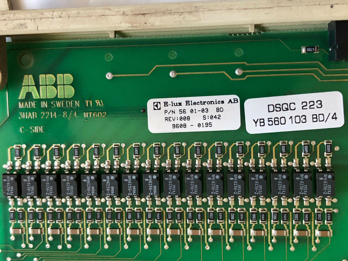 Abb Dsqc 223,Yb 560 103 Bd/4, 3Hab 2214-8/4 56 01-03 Bd Circuit Board,Dc,Cf