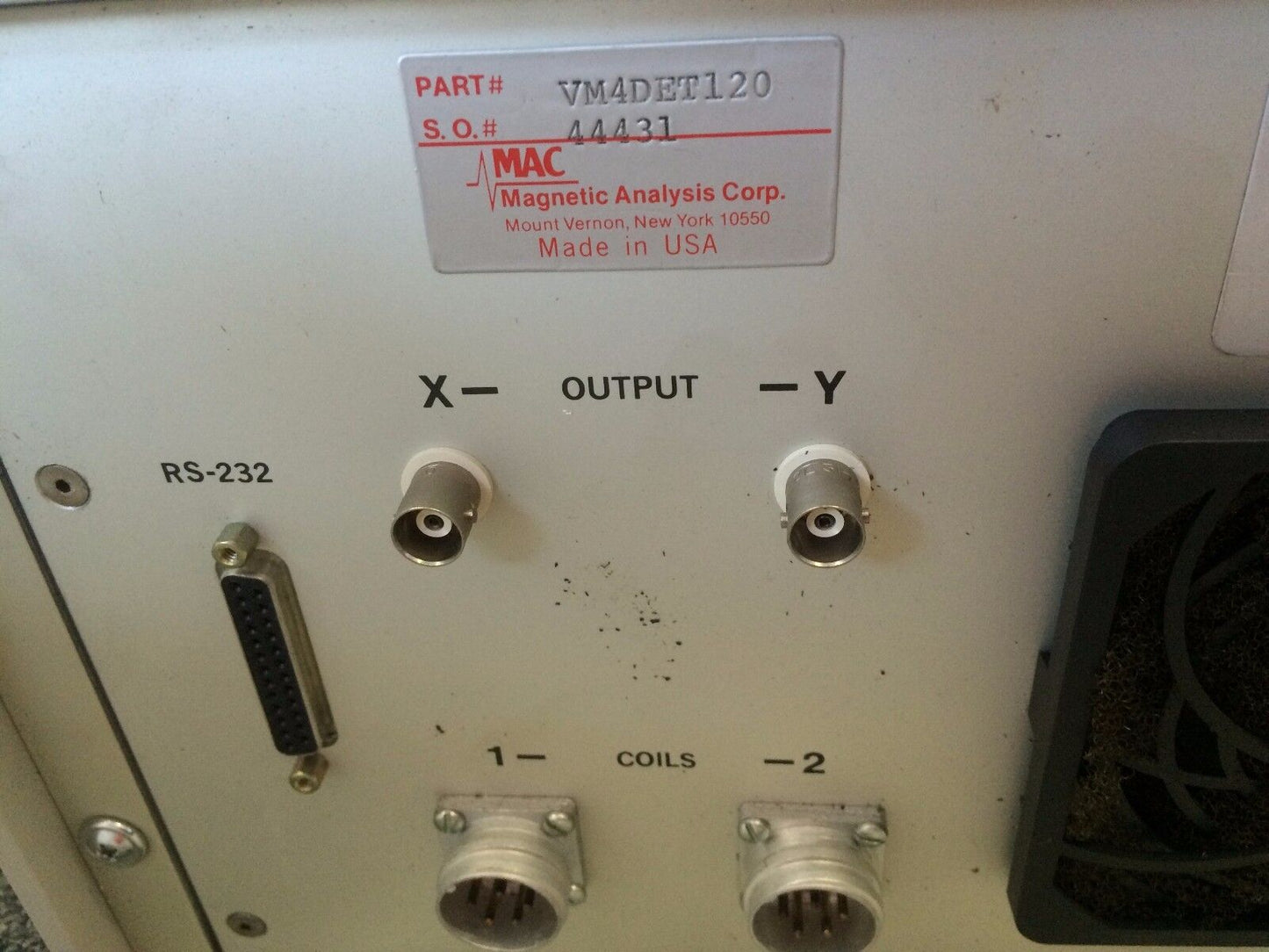 Mac Vm4det120 Magnetic Analysis Vm-4,Varimac Iv Eddy Test Comparator,Bh