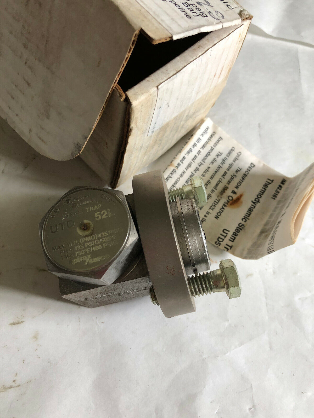 New Spirax Sarco Utd52l ,B.M. 66173 Thermodynamic Steam Trap  ,Bz