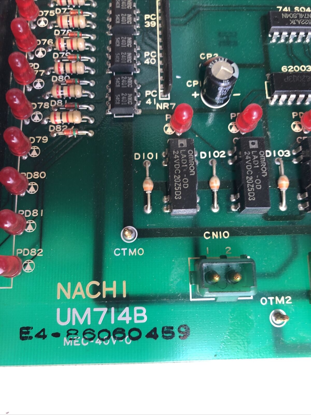 Nachi Um714b Mec-40V-0 Pcb E4-86060459 Control Card Board,Fa