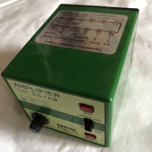 Sunx Amplifier Relay/ Sensor, 250Vac, 3A, Ss-A9 , No2c,Ao