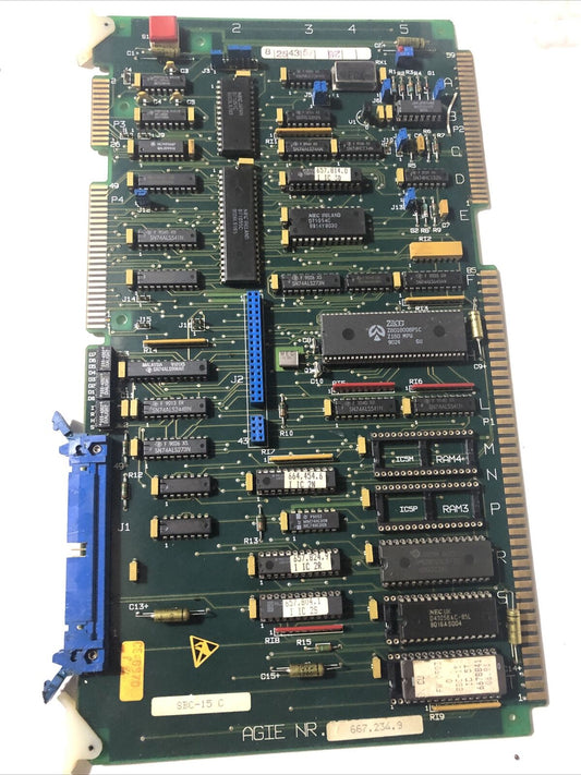 Agie 667.234.9, Sbc-15 C   Pcb Card Circuit,Bl