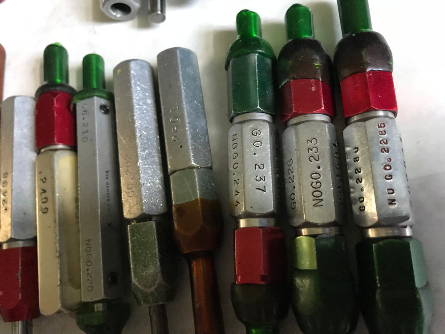 Lot Plug Gage Go Nogo Van Keuren .2037,2044,233,2499,280,2685,2280,375,3860,Es