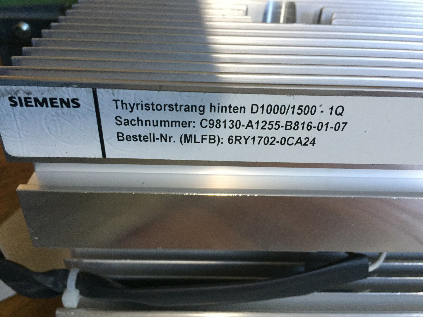New Siemens 6Ry1702-0Ca24,C98130-A1255-B816-01-07,D1000/1500 1Q,Zsb 30X265,Eb