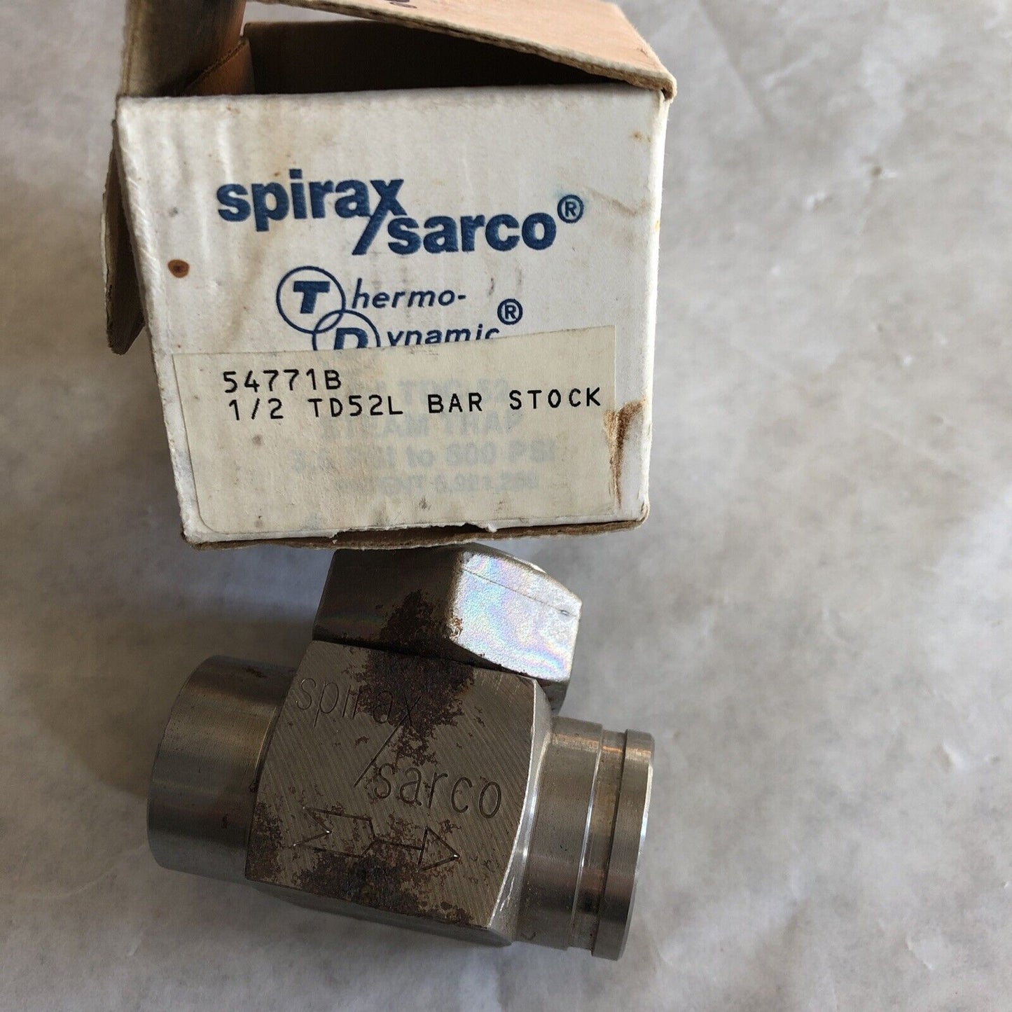New 1/2" Npt Spirax-Sarco 1/2 Td52l Thermodynamic Steam Trap,B.M. 54771C,Ak