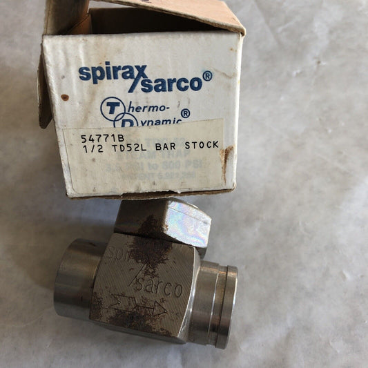 New 1/2" Npt Spirax-Sarco 1/2 Td52l Thermodynamic Steam Trap,B.M. 54771C,Ak