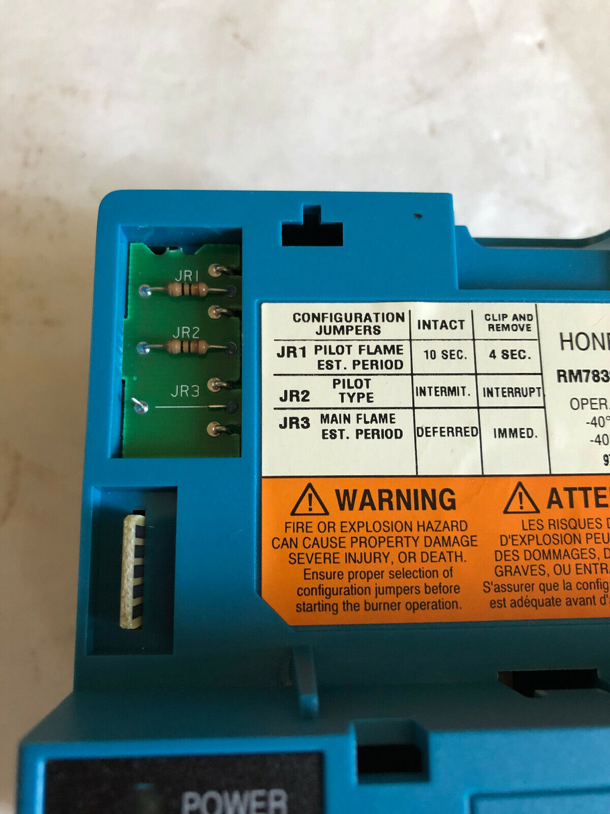 Honeywell Rm7838b1013 Burner Control,Rm7838b 1013,Cw,An