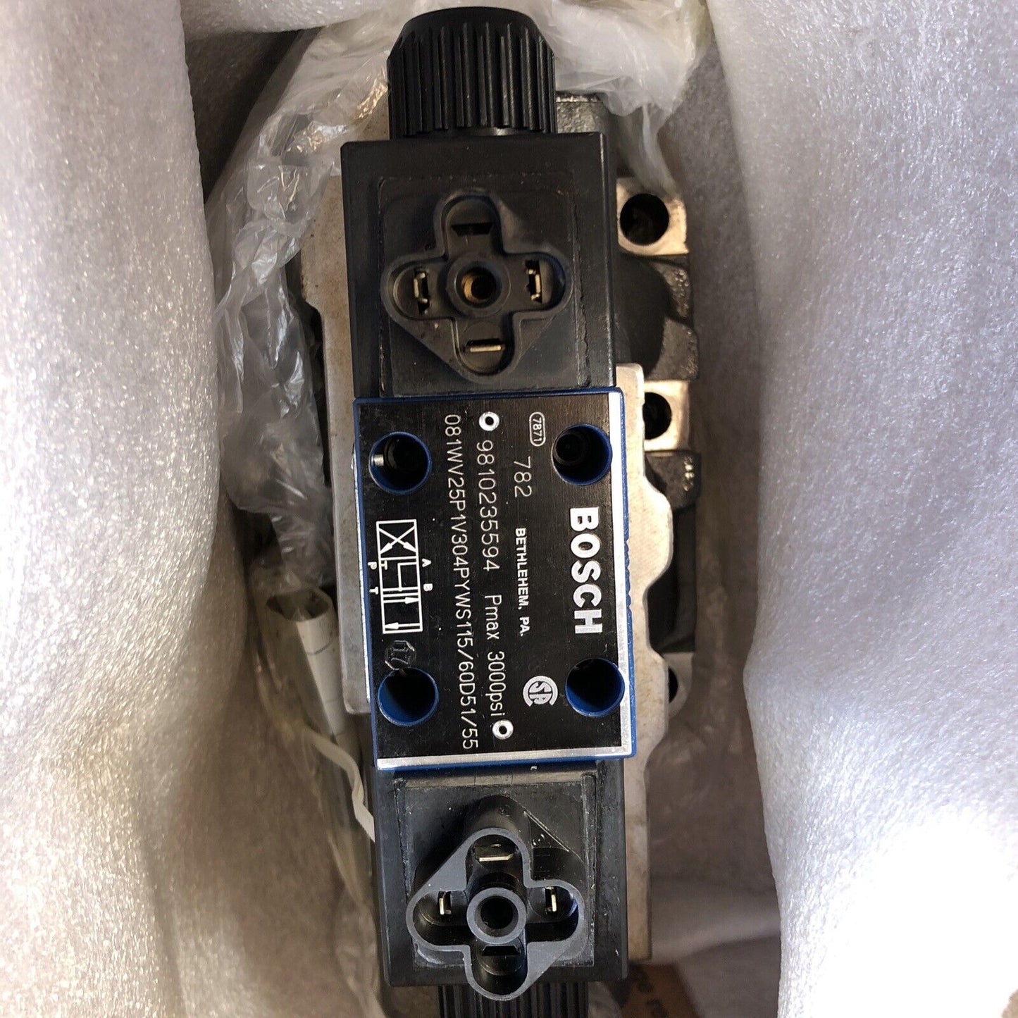 Rexroth Bosch 9810235594,081Wv25p1v304pyws115/60D51/55 Hydraulic Valve,3000,Dd