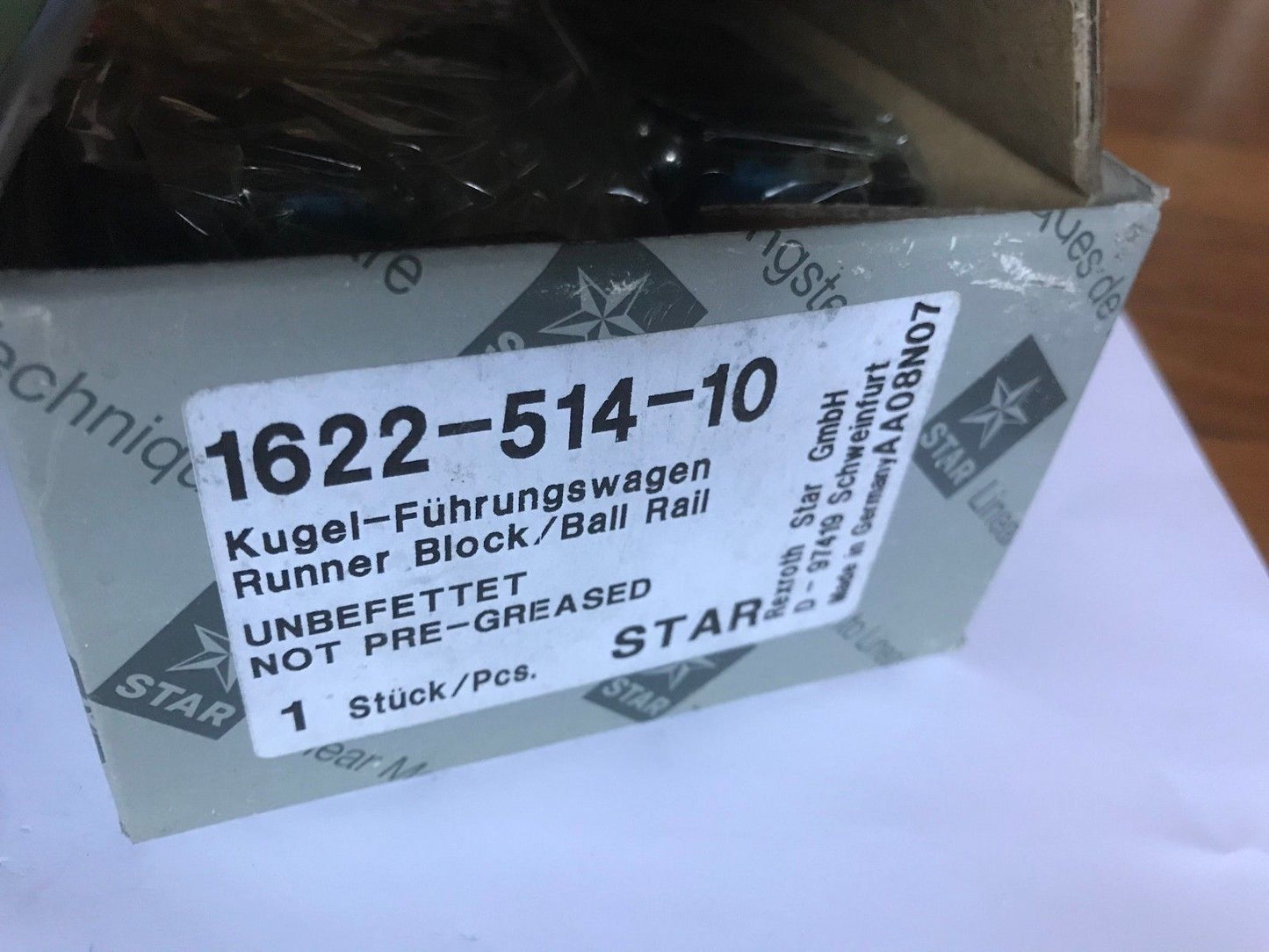 New Star 1622-514-10,Rexroth Runner Block Ball Bearing Linear Bearing,Ef