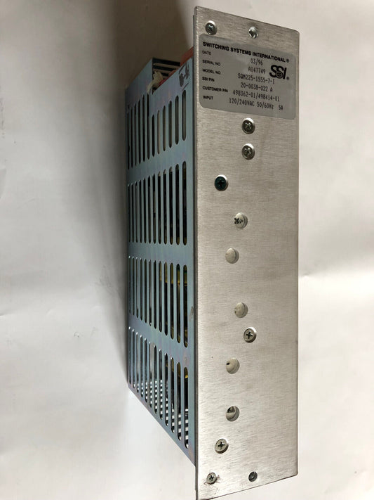 New Ssi Sqm225-1555-7-1 Power Supply,Switching Systems Sqm225 155571,Sf