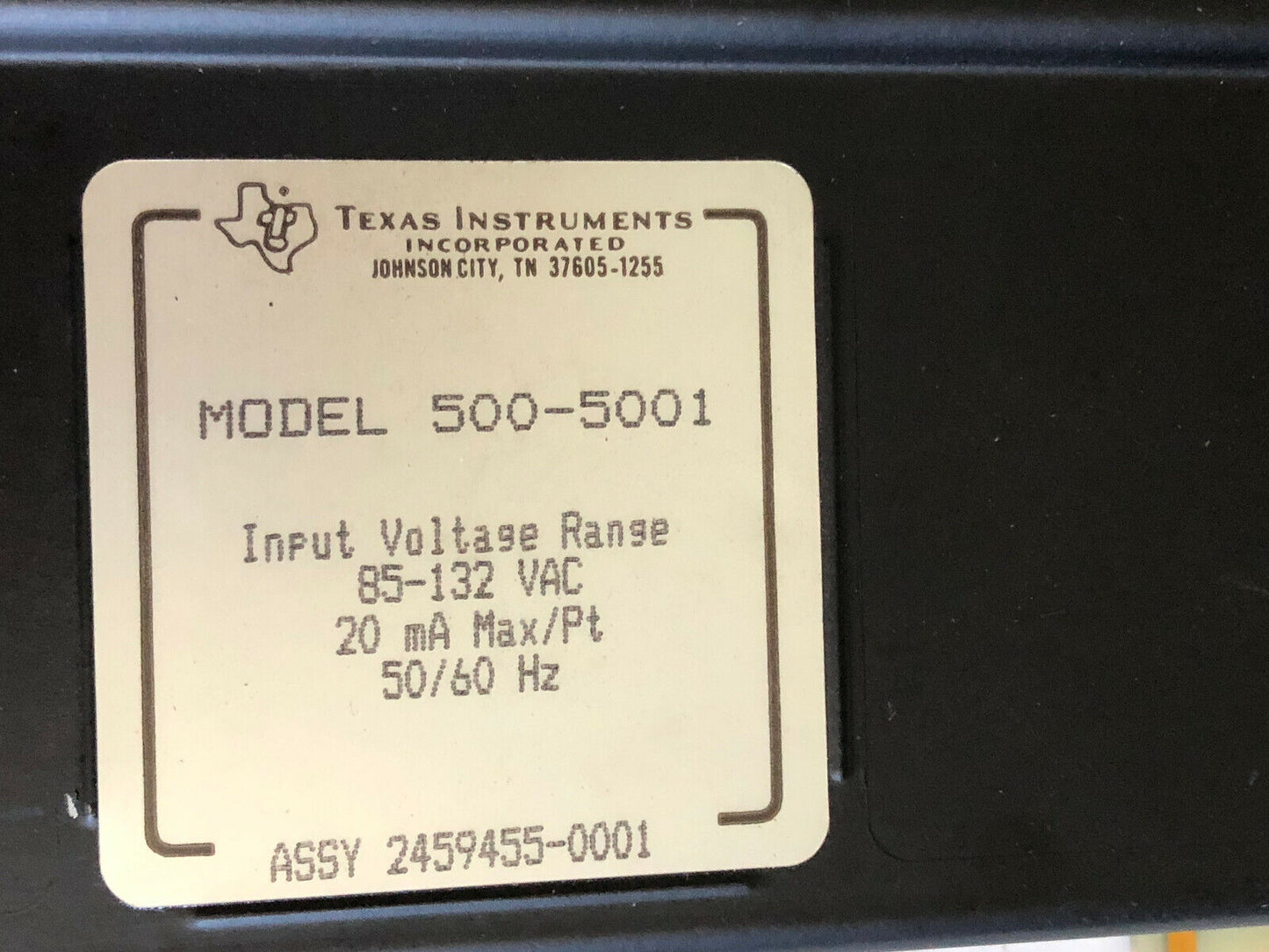 Texas Instruments 2459455-0001, 110V 16 Point Input Module 500-5001,Hl