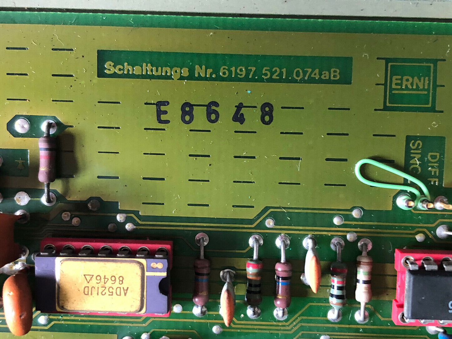 Bircher 6120.521.529,990E,Erni 6120.521.529,990E.Cif.529 10 Bit A/D Converter,Ev