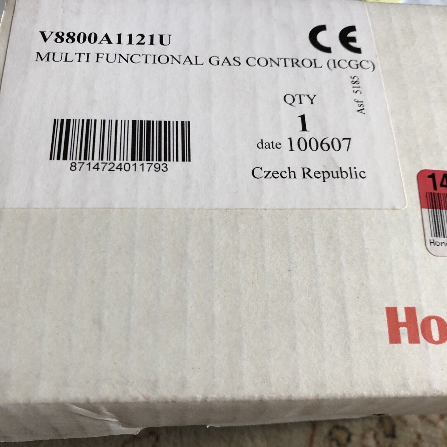 New Honeywell V8800a1121u Multi Functional Gas Control V8800a 11212 24V,Ea