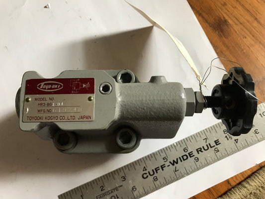 New Toyooki Kogyo Hr3-Bg1-04,6I9240 Directional Control Valve,Al