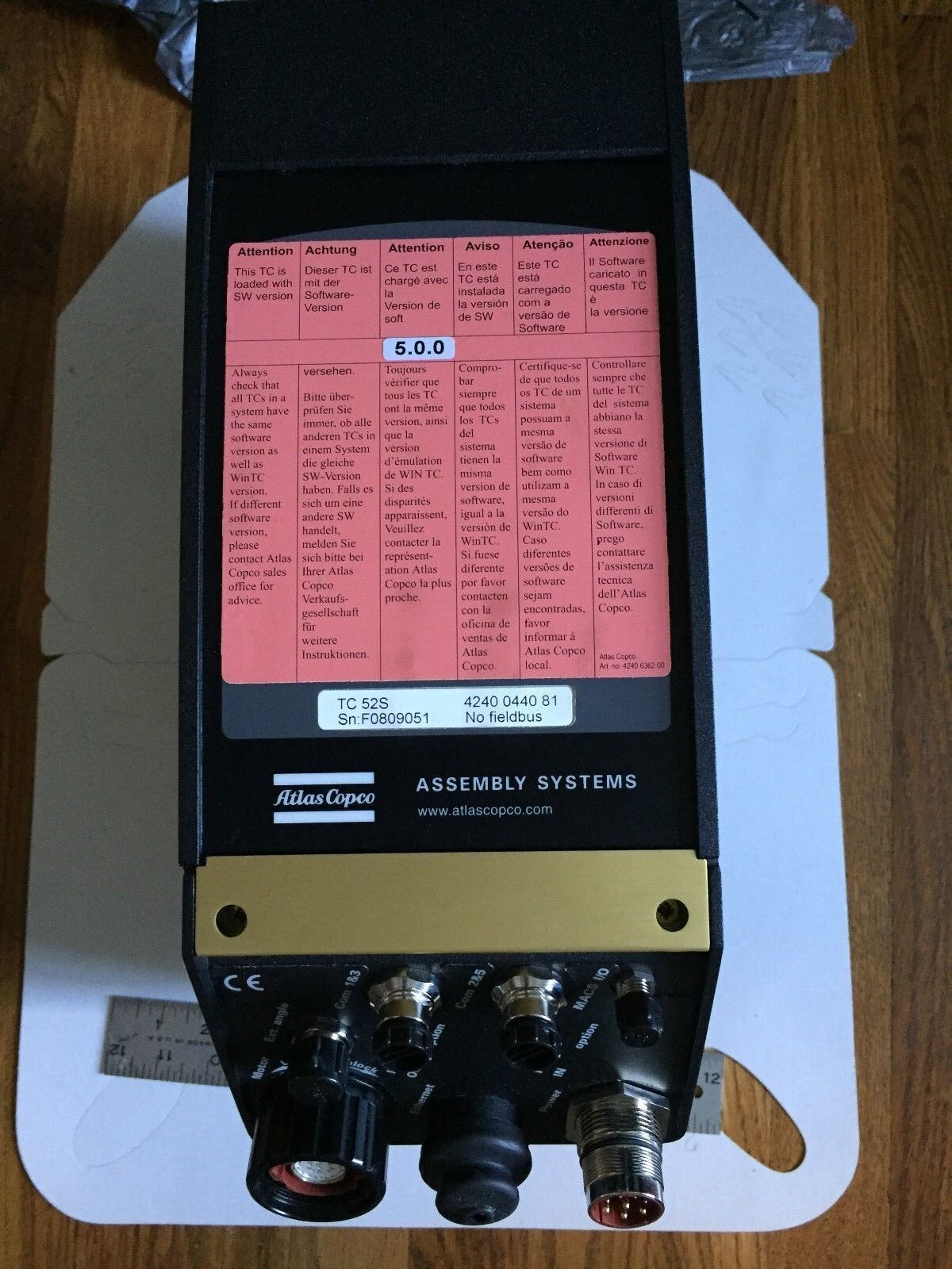 New Atlas Copco 4240 0440 81,Tc 52S,Assembly Systems Power Macs Tc52s-N,Bs