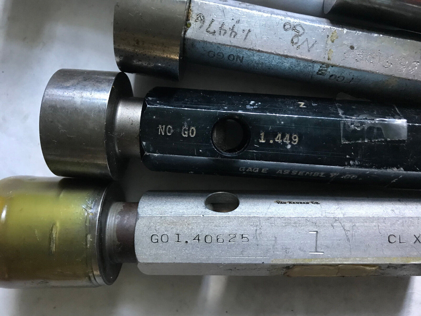 Lot Plug Gage Go Nogo Van Keuren .1.4460,1.4570,1.40625,1.449,1.4476,Es