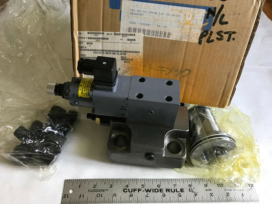 Tokimec Cvu-40-C3-J39-W-245-10-Ja109,Epcg2-01-21011 Hydraulic Cartridge Valve,Ah