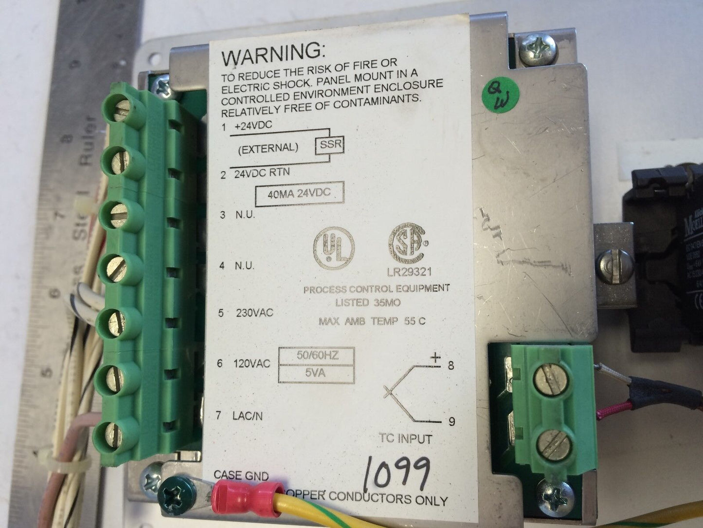 Chromalox 1099 Temperature Controller 40Ma 24Vdc,Fj
