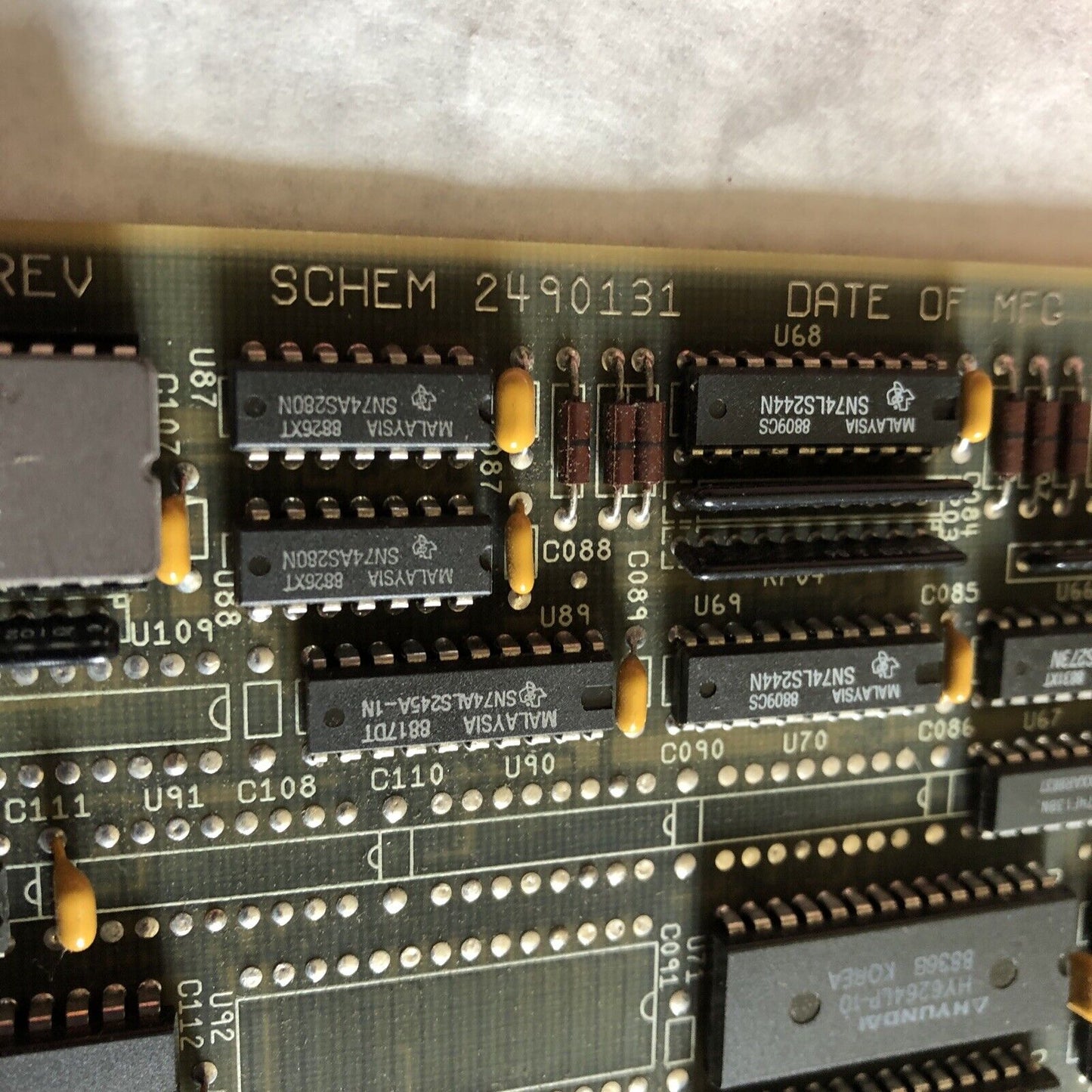 Texas 560-2130 Siemens Memory Module Input Board 64K Mem Good,2490133-000,Cr