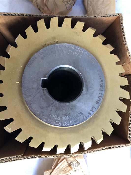 Star Su Pmm4 Tin 346475 512540 3Rh Clc Fin Gear Hob,La612 Type2,625P 400 Roll,Ff