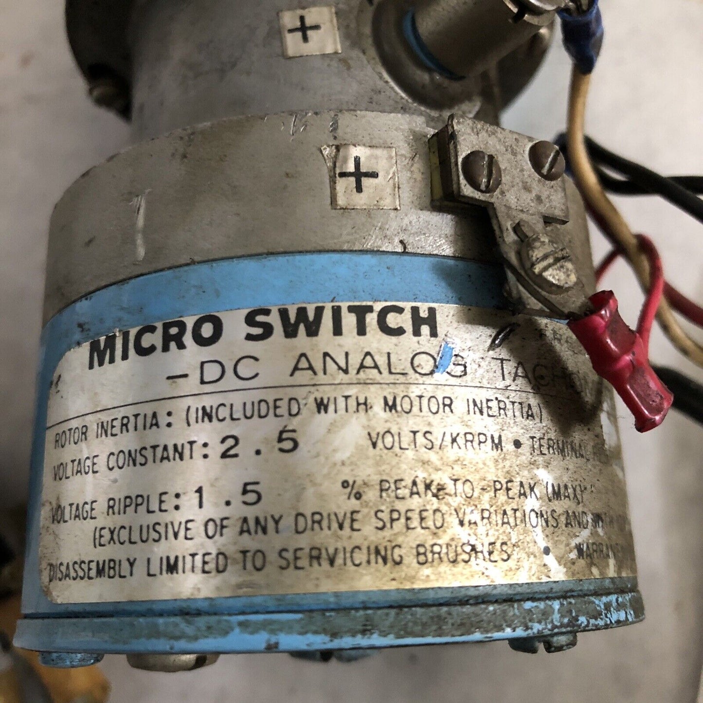 Micro Switch 2Vm61-020-7 Dc Control Motor,Dc Analog Tachometer,Bw