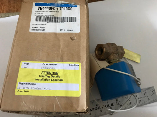 New 1/2 Npt Johnson Controls Va-7010-8001,617 Pn16,K7 Jci,24V,Em