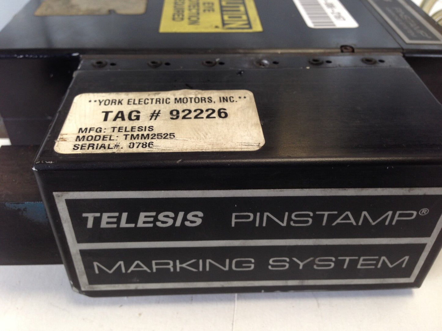 Telesis Tmm 2525,0511-157990R,Telesis 92226 Pinstamp Marking System,Fj