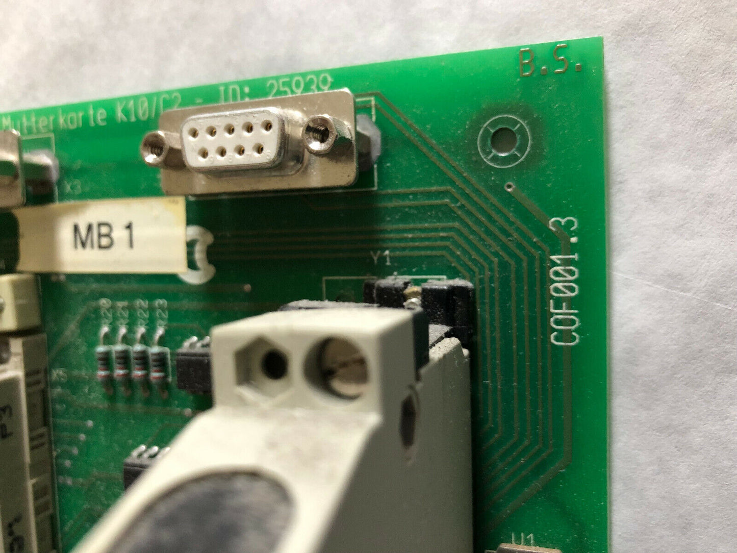 Colotronic I/O-Mutterkarte-K10/C2-Id:25939 Plc Processor Cof001.3,C0f001.3,Bz