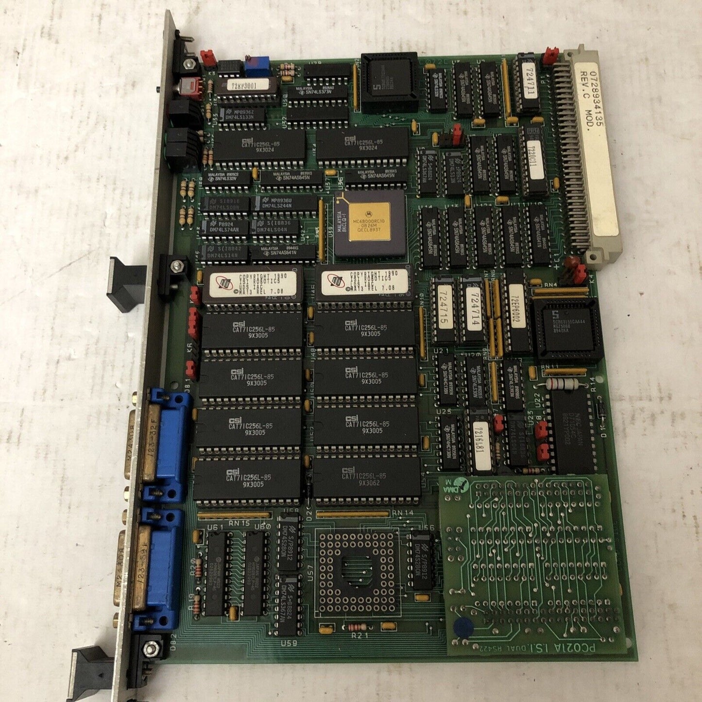 Isi Pc072c,Isi Iac 8000,Robotics A6a72-1I,Pc021a Norgren  Module,Cz