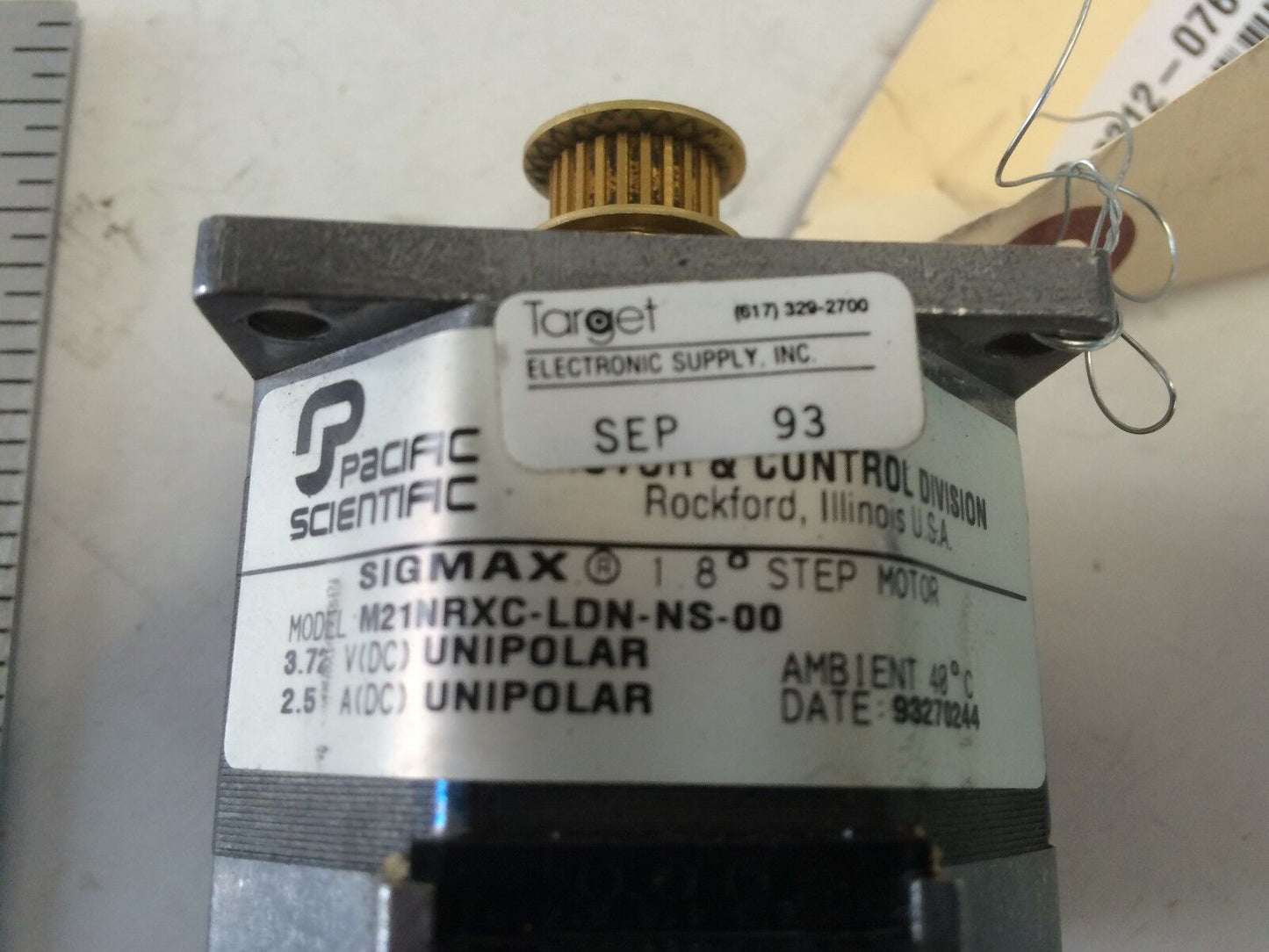 Sigmax,Pacific Scientific M21nrxc-Ldn-Ns-00 1.8* Step Motor,Ex
