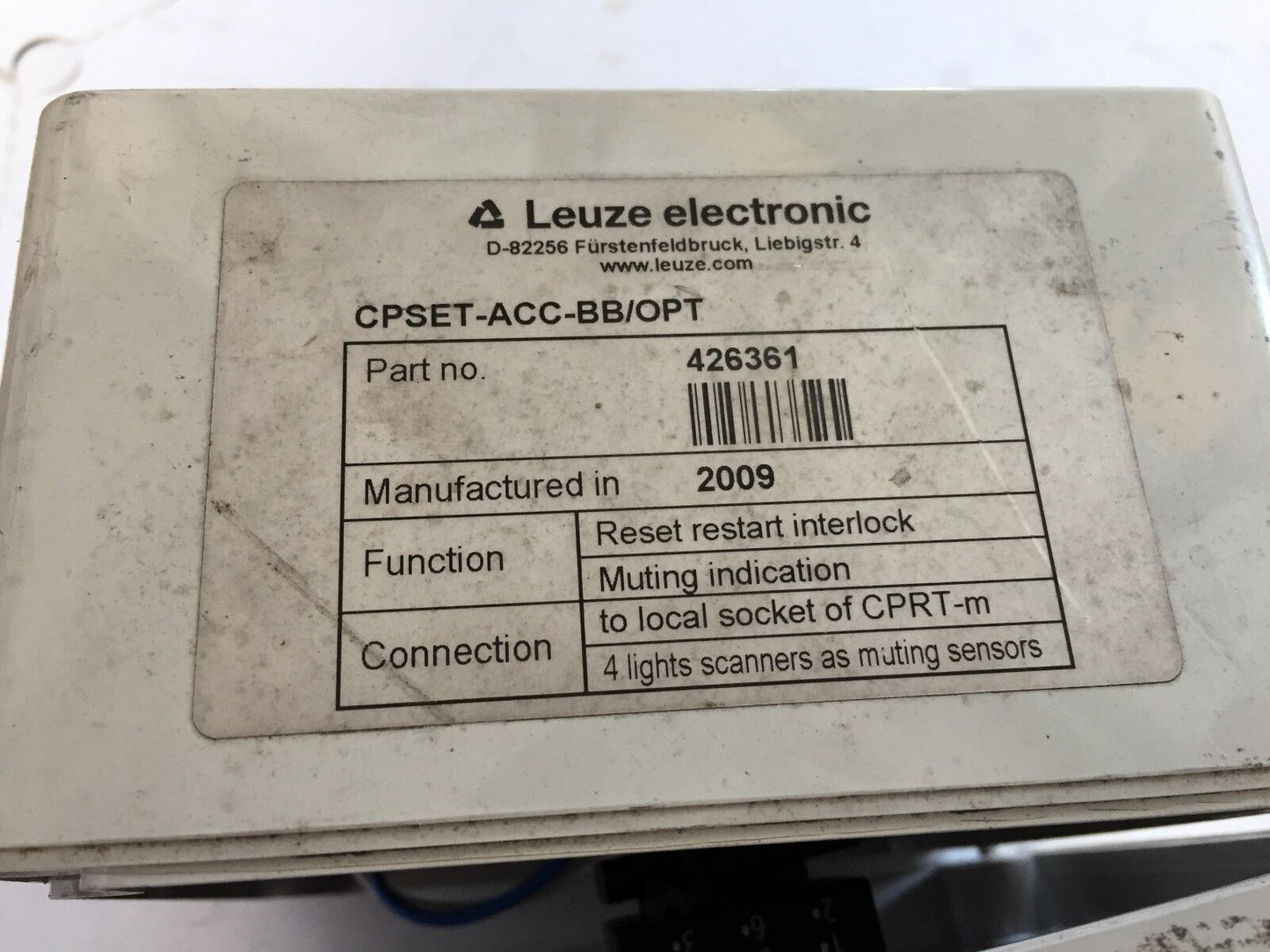 Leuze Cpset-Acc-Bb/Opt,426361 ,Cx