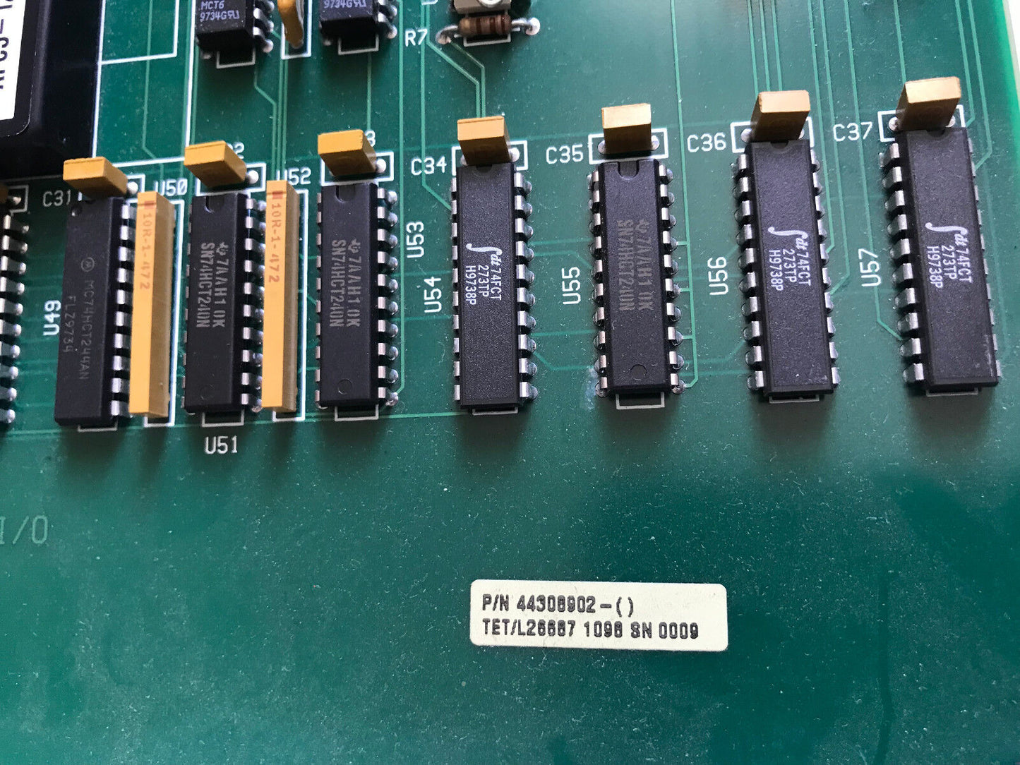 Universal Instruments 44308902,Tet/L26687 Loc I/O Board 44553301 Rev (0),Es