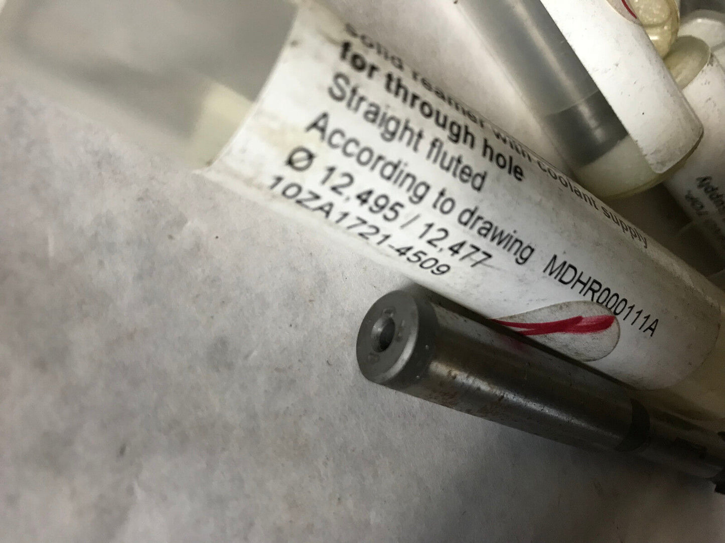 New Diatool Mdhr000111a,12.495/12.477 Coolant Reamer 10Za1721-4509,Eq