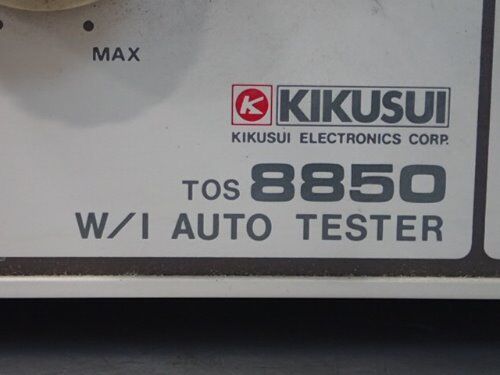 Kikusui Tos 8850 W/I Auto Tester Kikusui Tos-8850 I Auto Tester,Bq