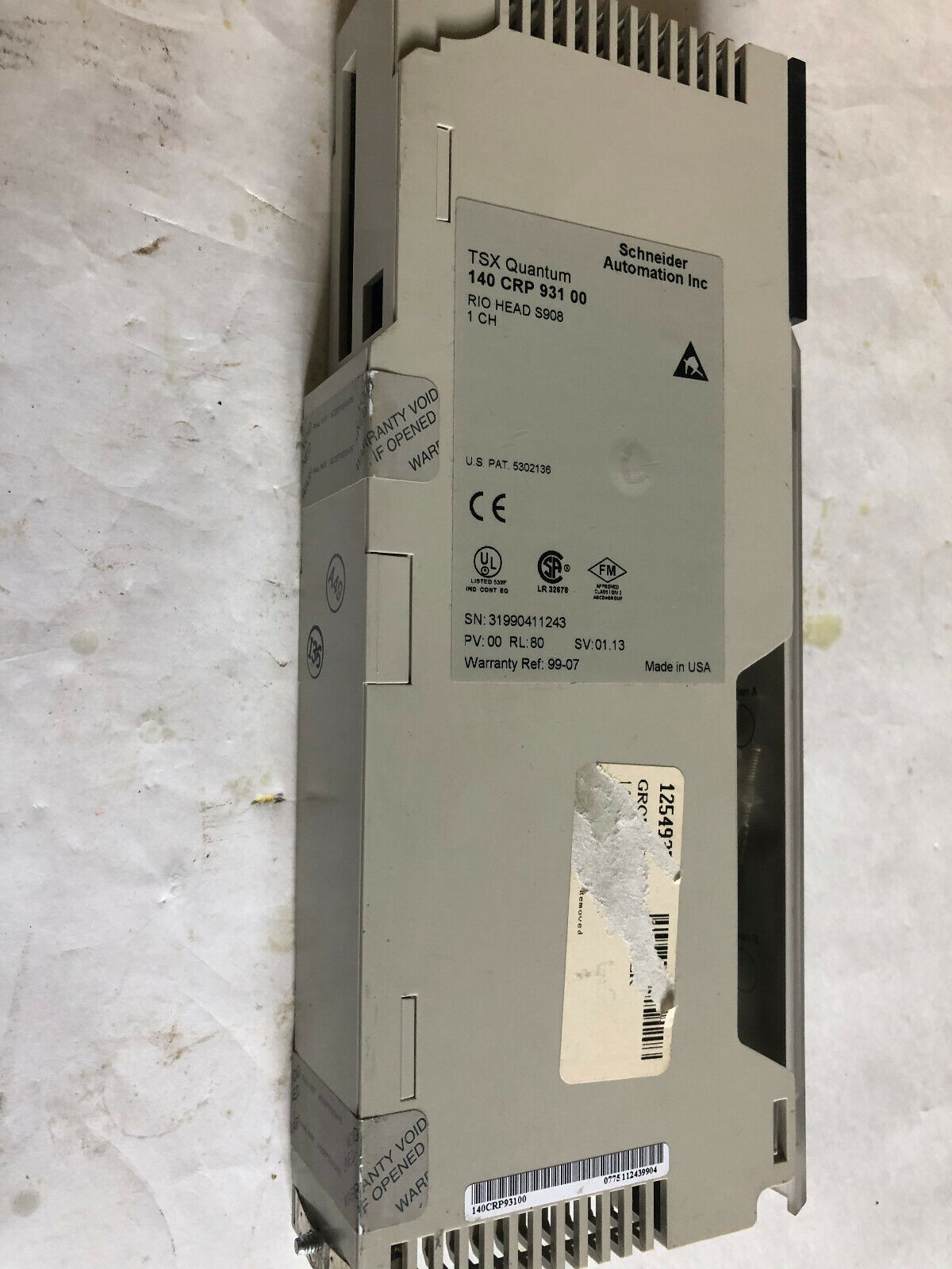 Omron 140 Crp 931 00 Tsx Quantum Rio Head S908 I Ch,Ei