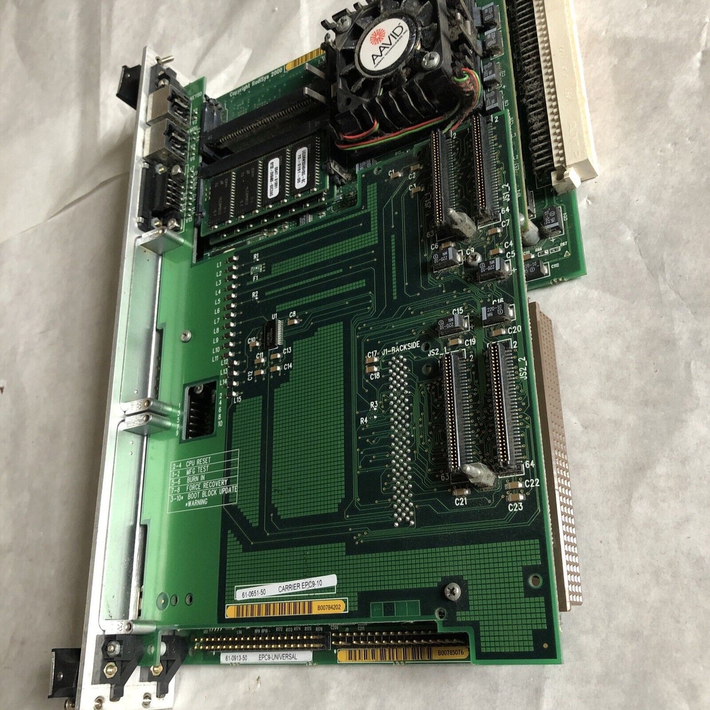 Radisys Epc-9,61-1054-00 Epm1,61-0651-50,61-0913-150,60-0305-05, Cpu Board,Ee