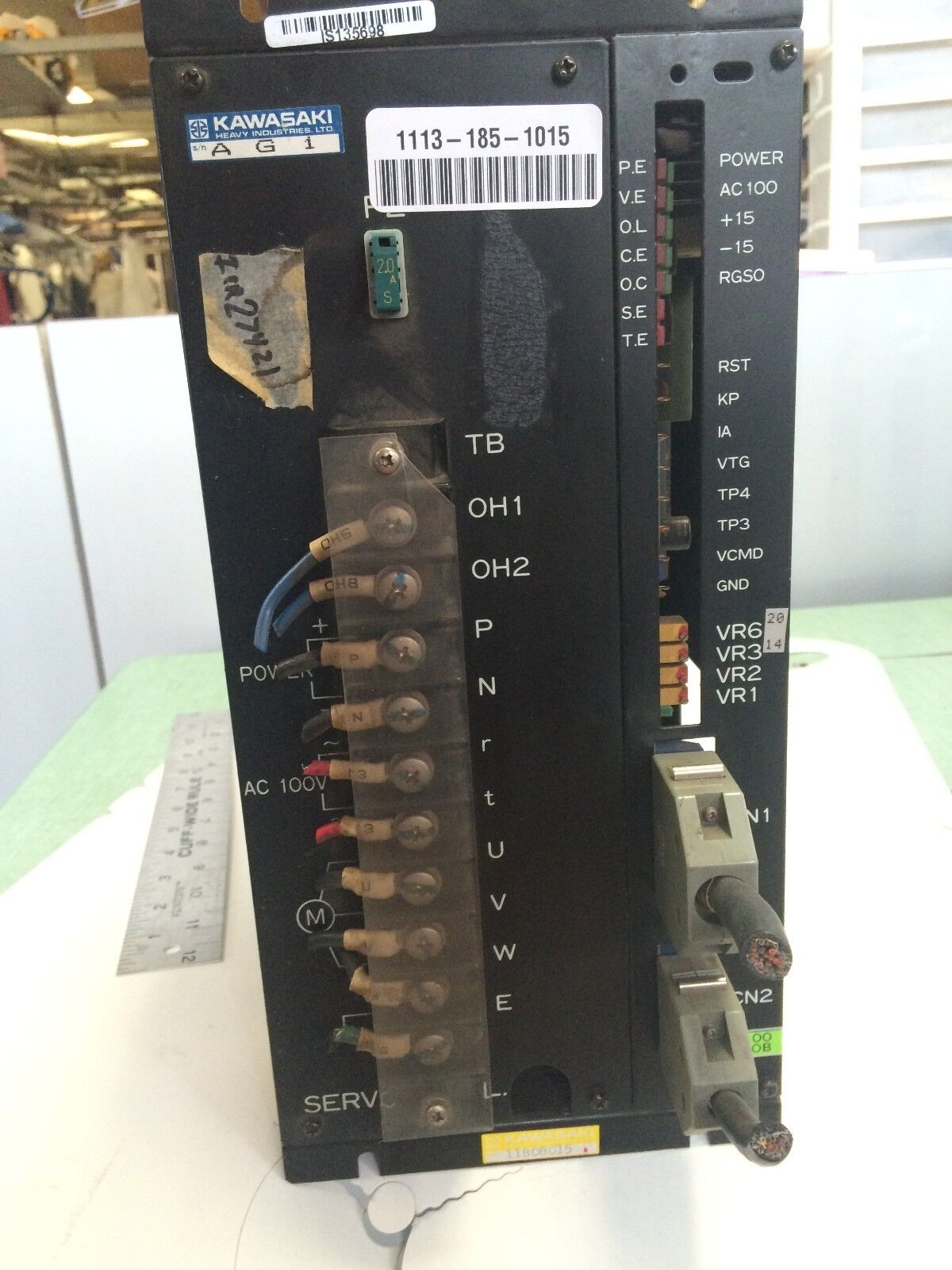 Kawasaki Sanyo Denki 27Ba100fft30c Servo Amplifier Ag1,Bl Super A100,Bg