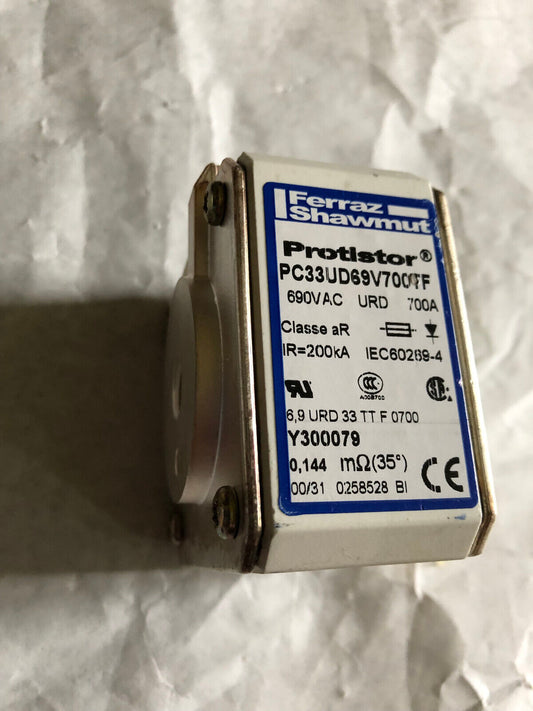 New Ferraz Shawmut Pc33ud69v700tf 690Vac 700Amp Fuse Link. Protistor,Ak