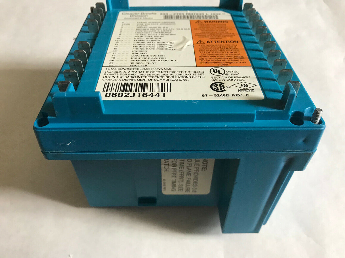 Cleaver Brooks 833-2720 Rm7840l1042,Cleaver Brooks Rm7840l1042,Sc,So,Ss