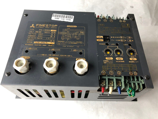 Mitsubishi Fs-1500A Finestop Electronic Speed Reducer,200/220Vac,Bk