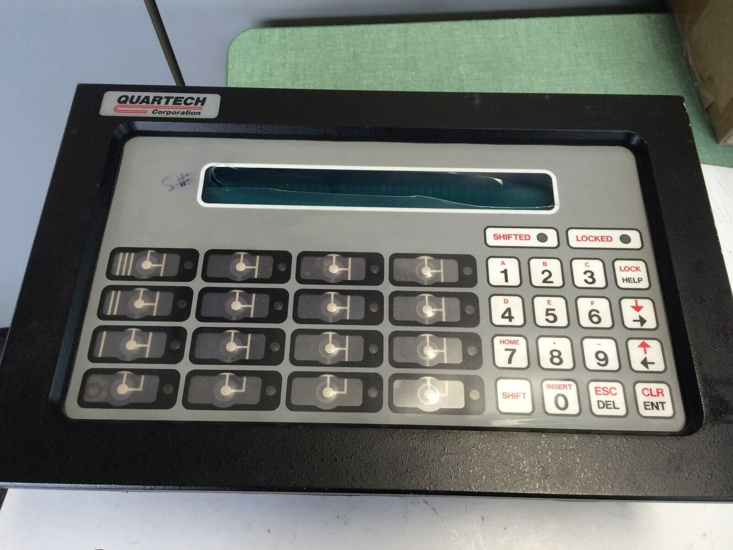 Quartech 9800-Ac-Mn-O-0 Operator Display 9800-Ac-Mn-0-0,(Plastic Damaged),32K,Ef