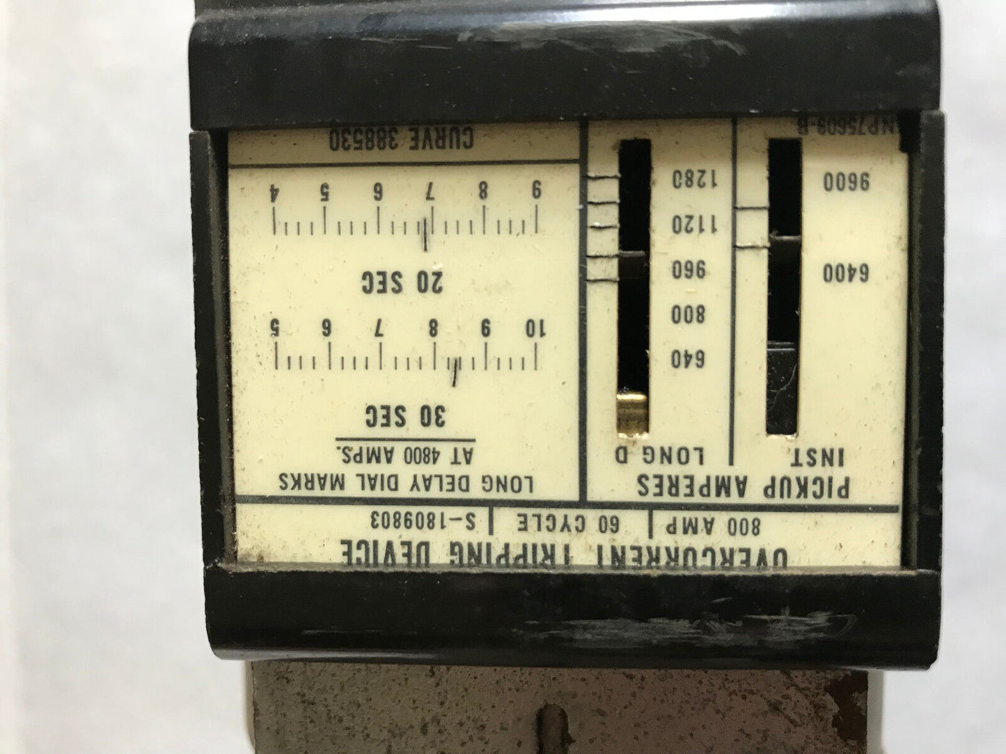 Westinghouse S-1809803 Db Breaker 800Amp,388530 Overcurrent Tripping Device,Ah
