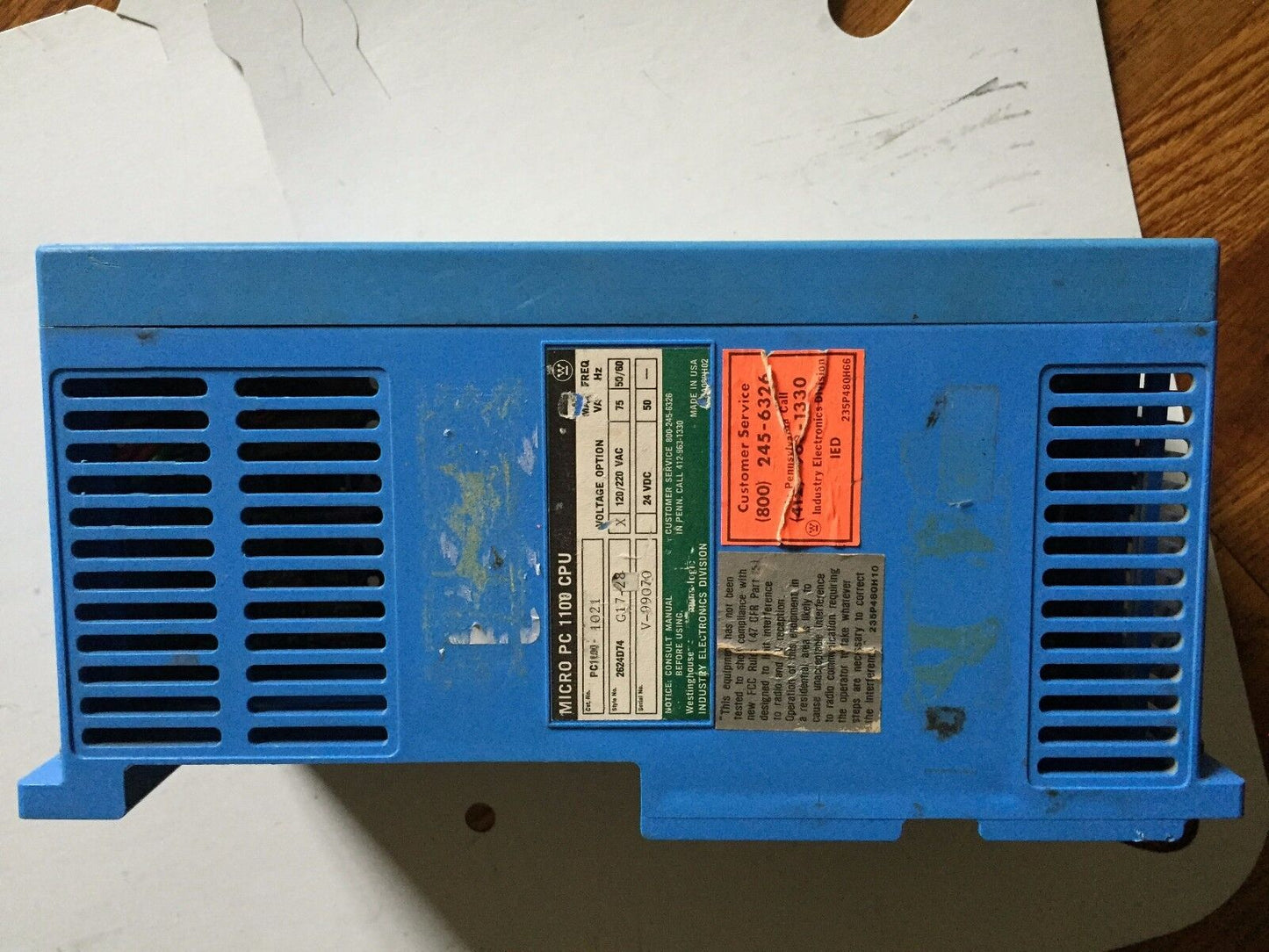 Westinghouse Pc1100-1021,Programmable Controller,Westing Pc1100 Numa-Logic,Ct