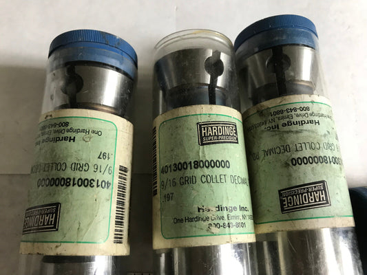 Lot 5 New Hardinge 197 9/16" Acme-Grid Collet 40130018000000,4013001800000,Eq