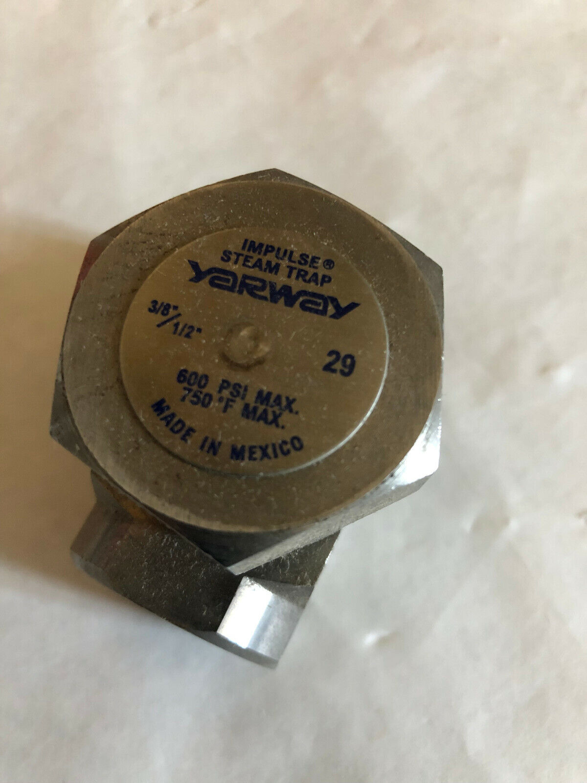 New 1/2" Npt Yarway 29 Impulse Steam Trap,600 Psi Valve,750 F,3/8/1/2" 29,En,Bp