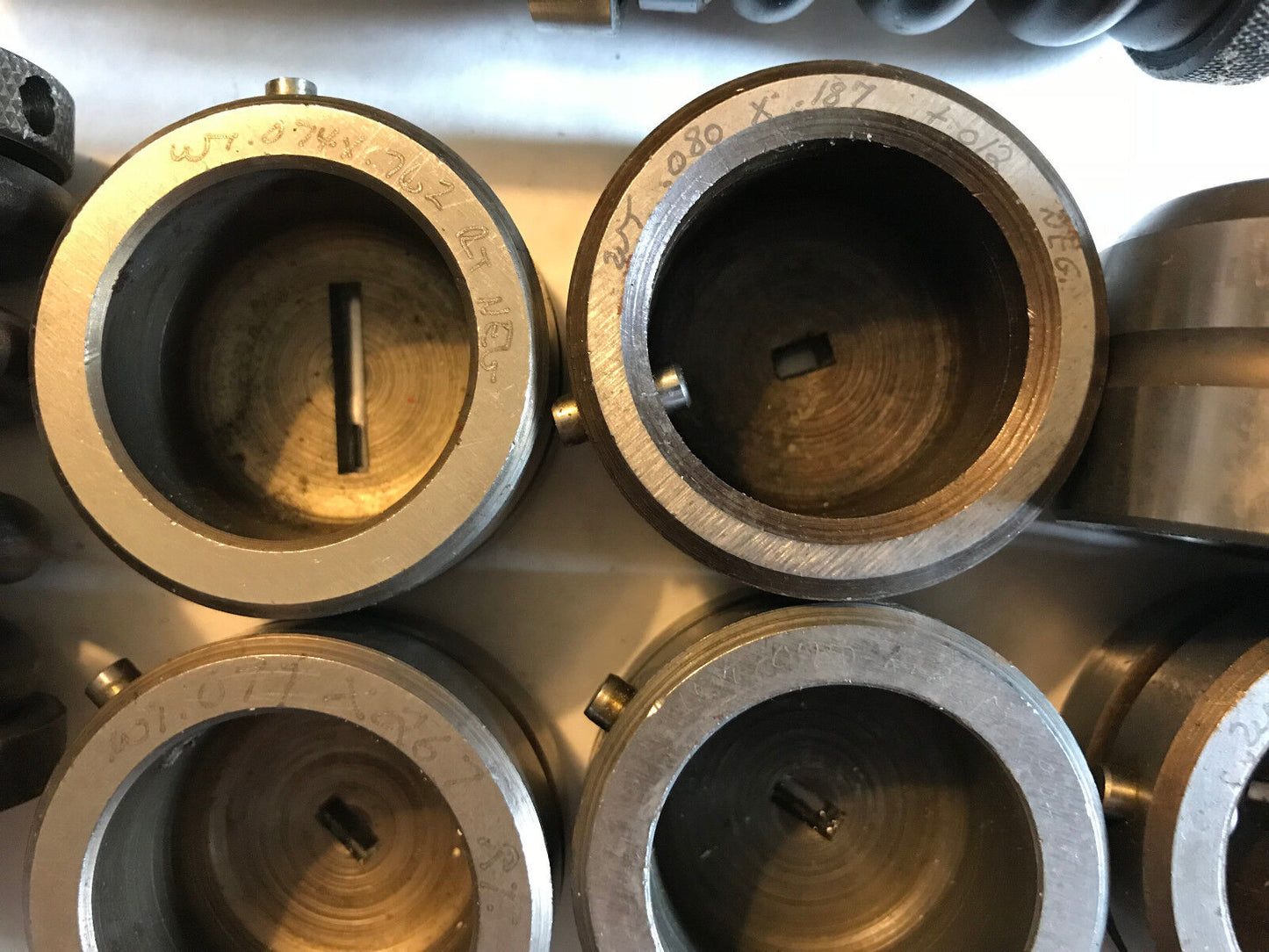 Lot 3 Sets Wilson Thin Rectangle Punches & Dies Wt .062X.750,.080X.18,.076,Ad