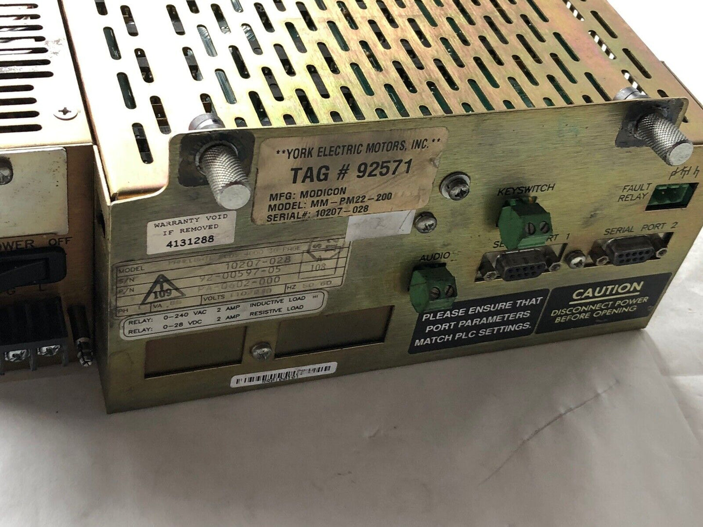 Modicon 92-00597-05 Operator Interface Panel Power Supply,73560 3L77,Ei