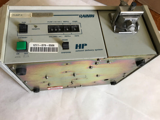 Rainin Hp Solvent Delivery System 110-115/230Vac Input 5.Sc G-H 5Sc,Im-9049,Sb