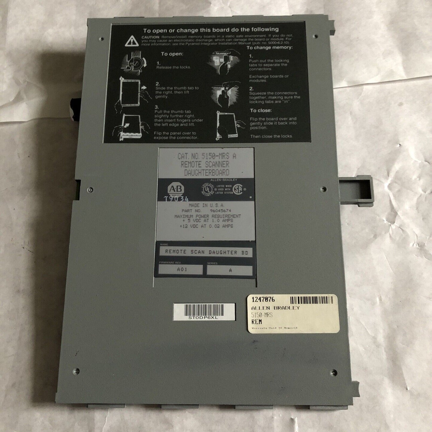 Allen Bradley  5150-Mrs A Remote Scanner Daughterboard ,Sh